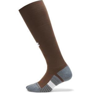imageUnder Armour Unisex Magnetico Over the Calf Socks230 Gridiron Brown  Pitch Gray  White
