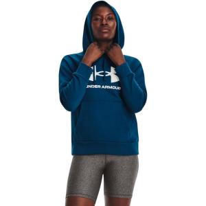 imageUnder Armour womens Rival Fleece Big Logo Hoodie426 Varsity Blue   White