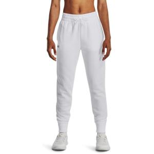 imageUnder Armour womens Rival Fleece Joggers100 White   Black