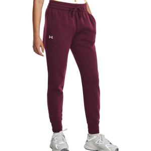 imageUnder Armour womens Rival Fleece Joggers600 Dark Maroon   White