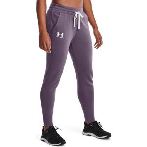 imageUnder Armour womens Rival Fleece JoggersClub Purple 530White