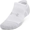 imageUnder Armour Unisex Adult Performance Tech Pro No Show Socks 3Pack100 White  White  Mod Gray