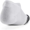 imageUnder Armour Unisex Adult Performance Tech Pro No Show Socks 3PackWhite  White  Jet Gray