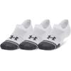 imageUnder Armour Unisex Adult Performance Tech Pro No Show Socks 3PackWhite  White  Jet Gray