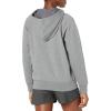 imageUnder Armour Womens Rival Fleece Full Zip Hoodie025 Castlerock Light HeatherWhite