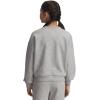 imageUnder Armour girls Rival Fleece Oversized Crew011 Mod Gray Light Heather   White