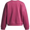 imageUnder Armour girls Rival Fleece Oversized Crew659 Fuchsia Dusk   White