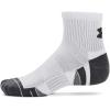 imageUnder Armour unisexadult Unisex Ua Performance Tech 3pack Quarter Socks100 White  White  Pitch Gray