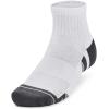 imageUnder Armour unisexadult Unisex Ua Performance Tech 3pack Quarter Socks100 White  White  Pitch Gray