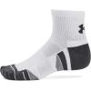 imageUnder Armour unisexadult Unisex Ua Performance Tech 3pack Quarter SocksWhitejet Gray