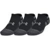 imageUnder Armour Unisex Adult Performance Tech Pro No Show Socks 3Pack001 Black  Black  Castlerock