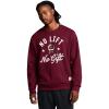 imageUnder Armour mens Project Rock Red One No Lift No Gift Crew Neck Sweatshirt625 Cardinal   White
