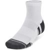 imageUnder Armour unisexadult Unisex Ua Performance Tech 3pack Quarter SocksWhiteJet Gray