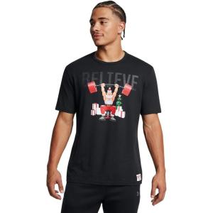 imageUnder Armour Mens Project Rock Red One Believe Short Sleeve T Shirt001 Black   Anthracite