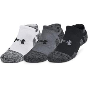 imageUnder Armour Unisex Adult Performance Tech Pro No Show Socks 3Pack025 Castlerock  White  Black