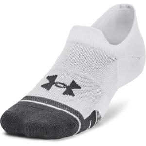 imageUnder Armour Unisex Adult Performance Tech Pro No Show Socks 3PackWhite  White  Jet Gray