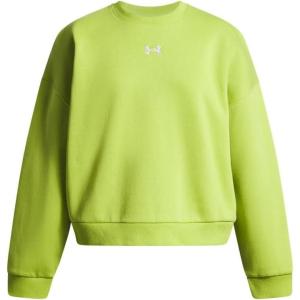 imageUnder Armour girls Rival Fleece Oversized Crew326 Green Vibe   White