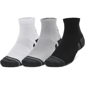 imageUnder Armour unisexadult Unisex Ua Performance Tech 3pack Quarter SocksMod Gray