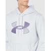 imageUnder Armour Mens Armour Fleece Big Logo HoodieHalo Gray 014Twilight Purple