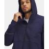 imageUnder Armour Mens Unstoppable Fleece Grid Full Zip Hoodie410 Midnight Navy   Black