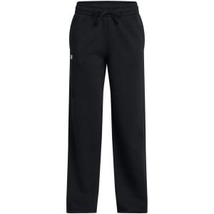 imageUnder Armour Girls Rival Fleece Straight Leg Pants001 Black   White