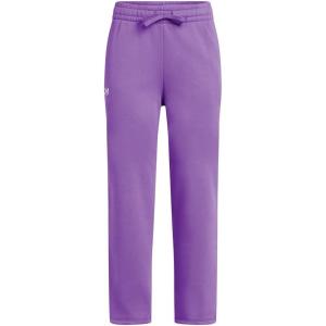 imageUnder Armour Girls Rival Fleece Straight Leg Pants525 Lavish   White