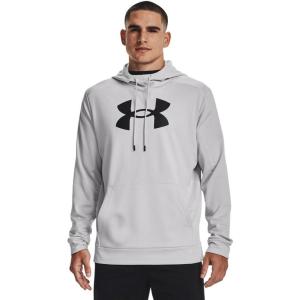 imageUnder Armour Mens Armour Fleece Big Logo Hoodie014 Halo Gray   Black
