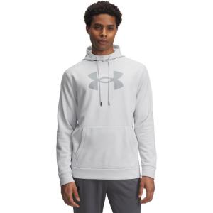 imageUnder Armour Mens Armour Fleece Big Logo Hoodie015 Halo Gray   Steel
