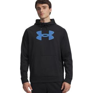 imageUnder Armour Mens Armour Fleece Big Logo HoodieBlackGradient Blue
