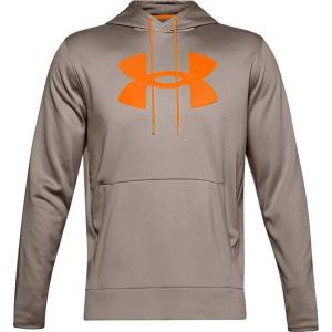 imageUnder Armour Mens Armour Fleece Big Logo HoodieHighland Buff 200Vibe Orange