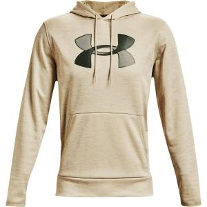 imageUnder Armour Mens Armour Fleece Big Logo HoodieKhaki Base 289Baroque Green