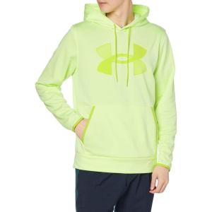 imageUnder Armour Mens Armour Fleece Big Logo HoodieLime Fizz 291Green Citrine