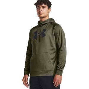 imageUnder Armour Mens Armour Fleece Big Logo HoodieMarine GreenBlack