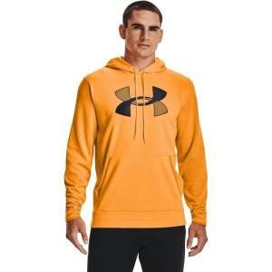 imageUnder Armour Mens Armour Fleece Big Logo HoodieOmega Orange 857Black