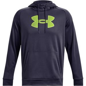 imageUnder Armour Mens Armour Fleece Big Logo HoodieTempered Steel  High Vis Yellow  558
