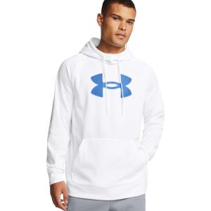 imageUnder Armour Mens Armour Fleece Big Logo HoodieWhiteGradient Blue