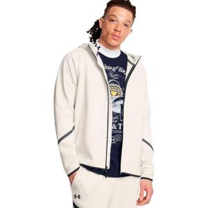 imageUnder Armour Mens Unstoppable Fleece Grid Full Zip Hoodie110 Summit White   Black